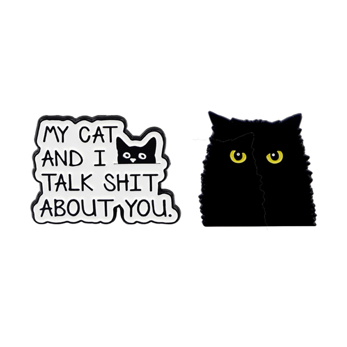 2-10pcs/set Funny Animals Series Enamel Pin Cartoon Cats Dogs Brooch Set Lapel Pins Badge on Backpack Clothing Accessories Gifts