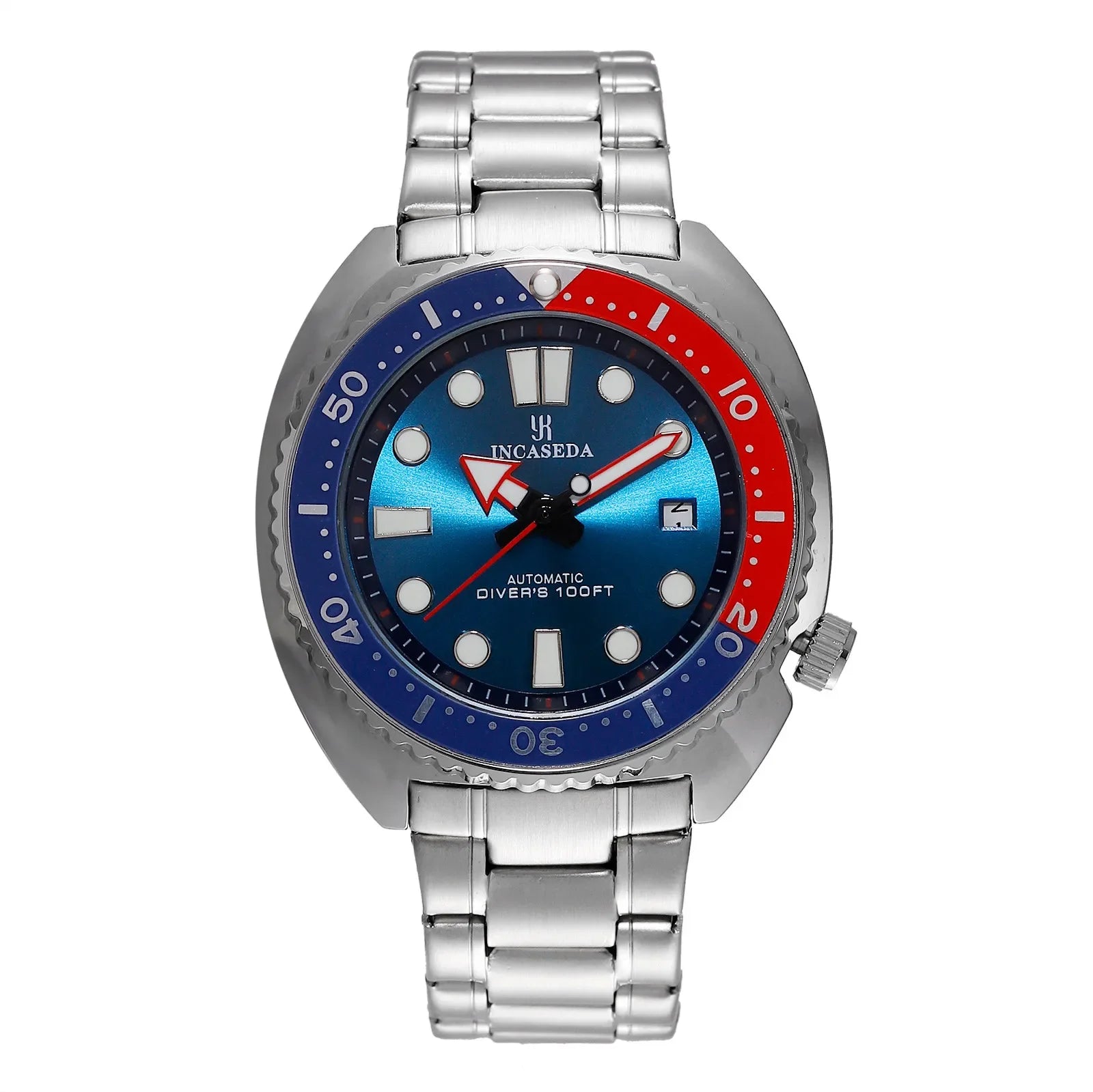 New INCASEDA top brand luxury fashion men's business watch super luminous men's automatic mechanical watch