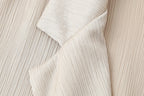 KWTX 2025 Spring Women’s Two Piece Set Solid Pleated V Neck Blazer & Wide Leg Pants Elegant Luxury High Quality Office Set