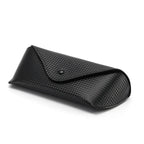 New Sunglasses Cases Large Black New Red Lined Leather Business Litchi Pattern Sunglasses Glasses Case  Eyewear Accessories