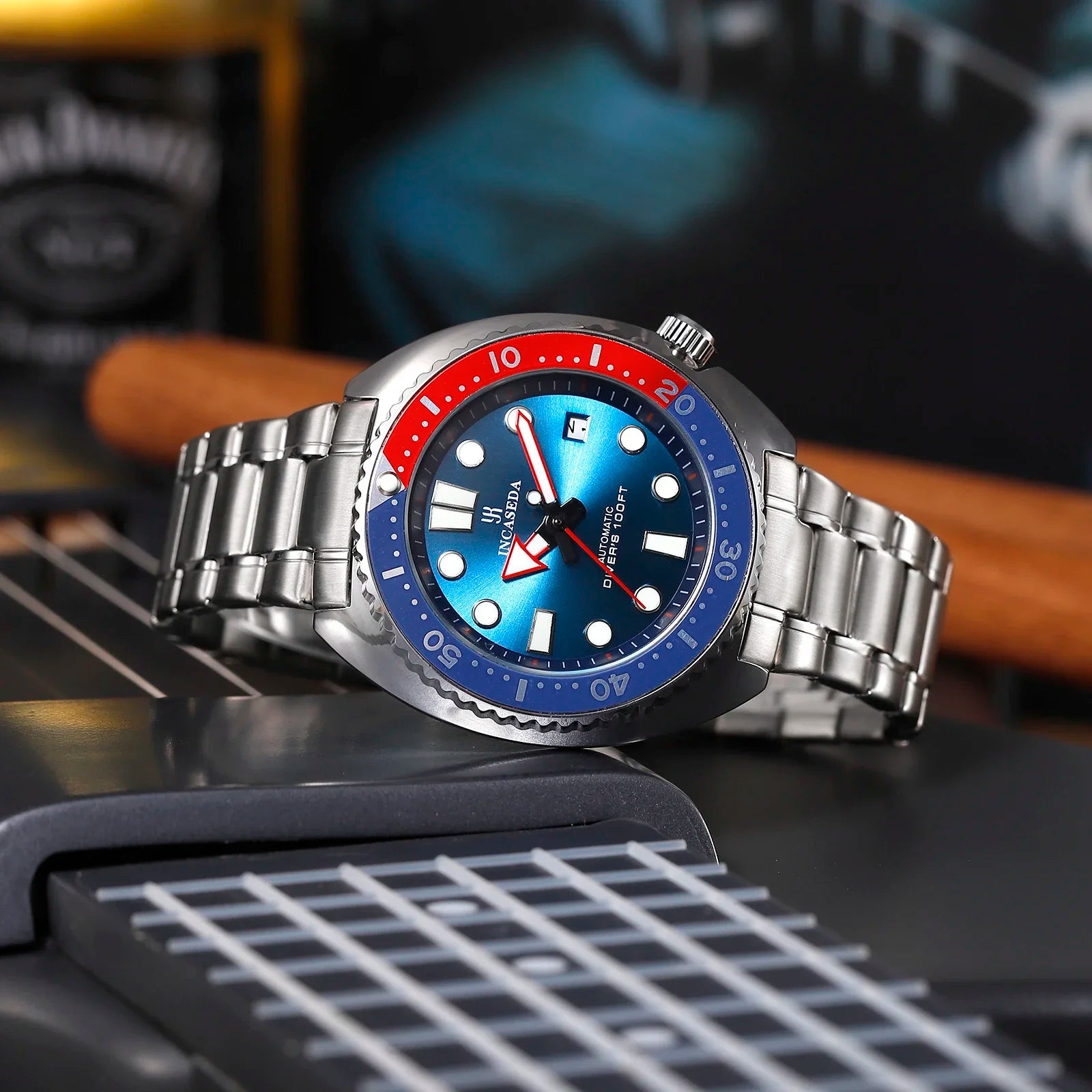 New INCASEDA top brand luxury fashion men's business watch super luminous men's automatic mechanical watch