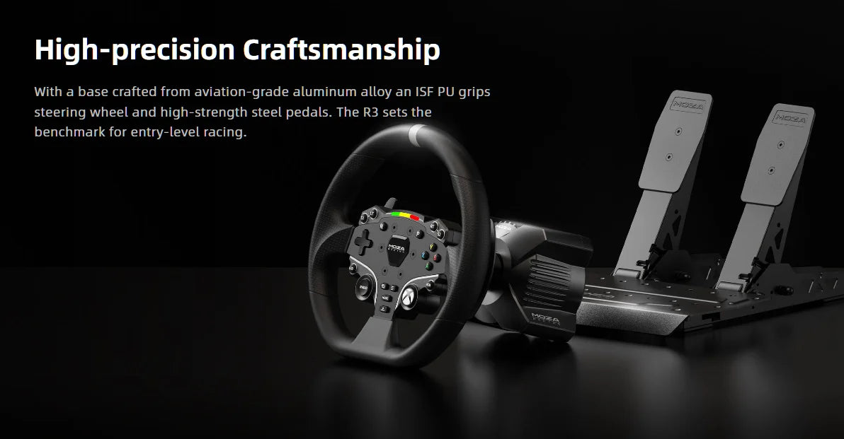 MOZA Racing for PC R3 3.9Nm Direct Drive Powerhouse with ES Lite steering Wheel ,pedals