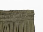 TFMLN New Women's High Waist Wide Leg Pants Fashion Elastic Waist Long Straight Trousers Lady Casual Solid Pocket Pants Summer