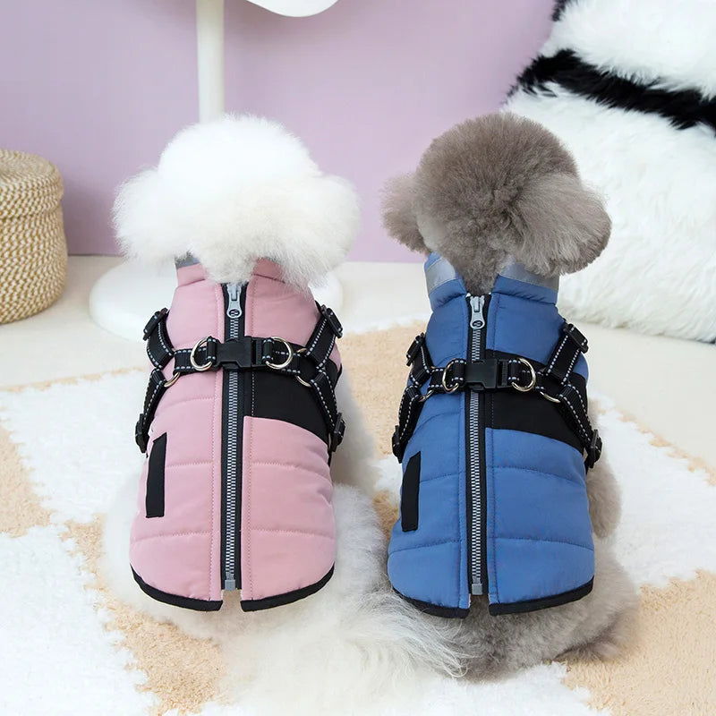 Winter Warm Pet Dog Clothes Reflective Puppy Jacket Thickened Pet Clothes for Small Medium Dogs Chihuahua Yorkie Clothing