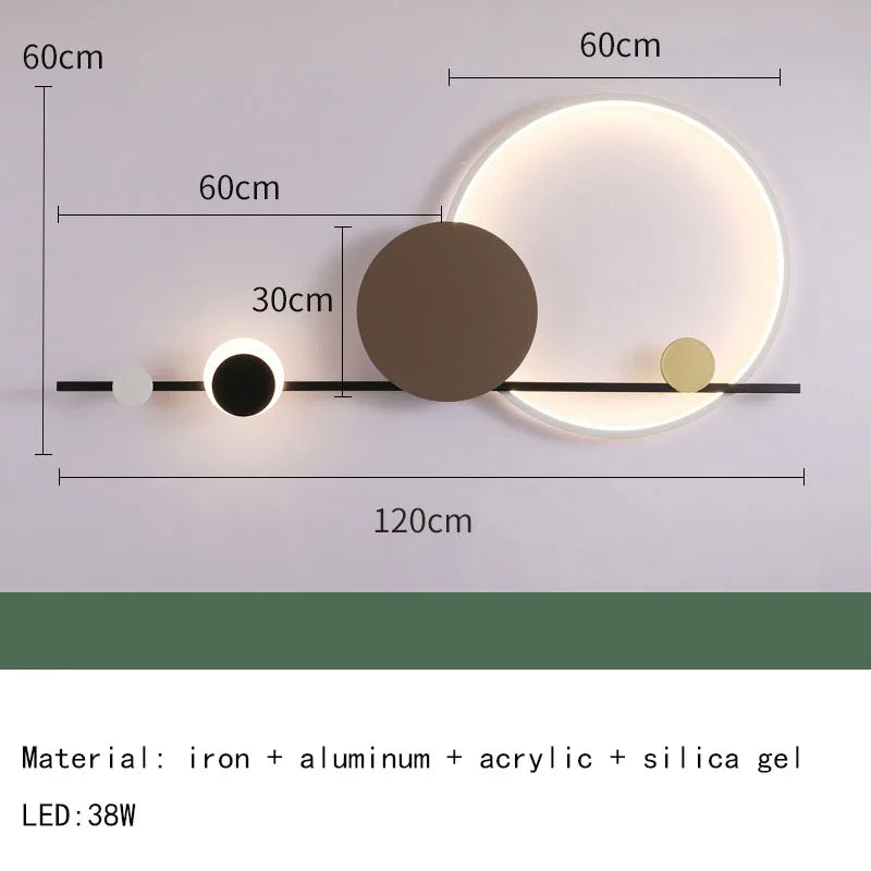 Creative LED Wall Lights Hotel Lobby Living Room Bedroom Wall Lamps Modern Simple Stairs Aisles  Home Indoor Lighting Decor Lamp