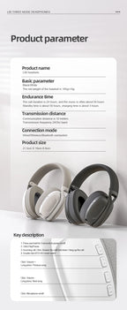 SMAILWOLF L80 Bluetooth wireless wired three-mode gaming headset laptop home lightweight headset with microphone