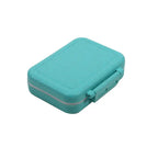 3 Grids Organizer Container For Tablets Travel Pill box With Seal Ring Small Box For Tablets Wheat Straw Container For Medicines