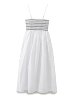 Neck Sleeveless Mid-Calf Party Dress Chest Elastic A-line Dress TRAF Elegant Summer Women Patchwork Strap Dress 2024 Sexy