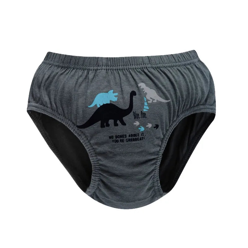 Exquisite Box Package Boys Underwear Soft Breathable Cotton Briefs For Boys Cartoon Dinosaur Kids Panties Knickers Multipack
