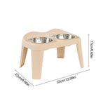 Elevated Dog Feeder Dogs Bowls foldable Raised Stand with Double Stainless Steel Food Water Bowls for Small Medium Large Dogs