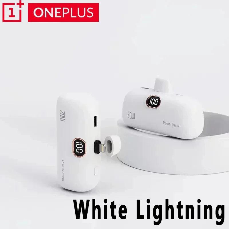 Oneplus  Mini Capsule 30000mAh Power Bank Portable Mobile Power Supply Emergency External Battery Fast Charger For iPhone Xiaomi