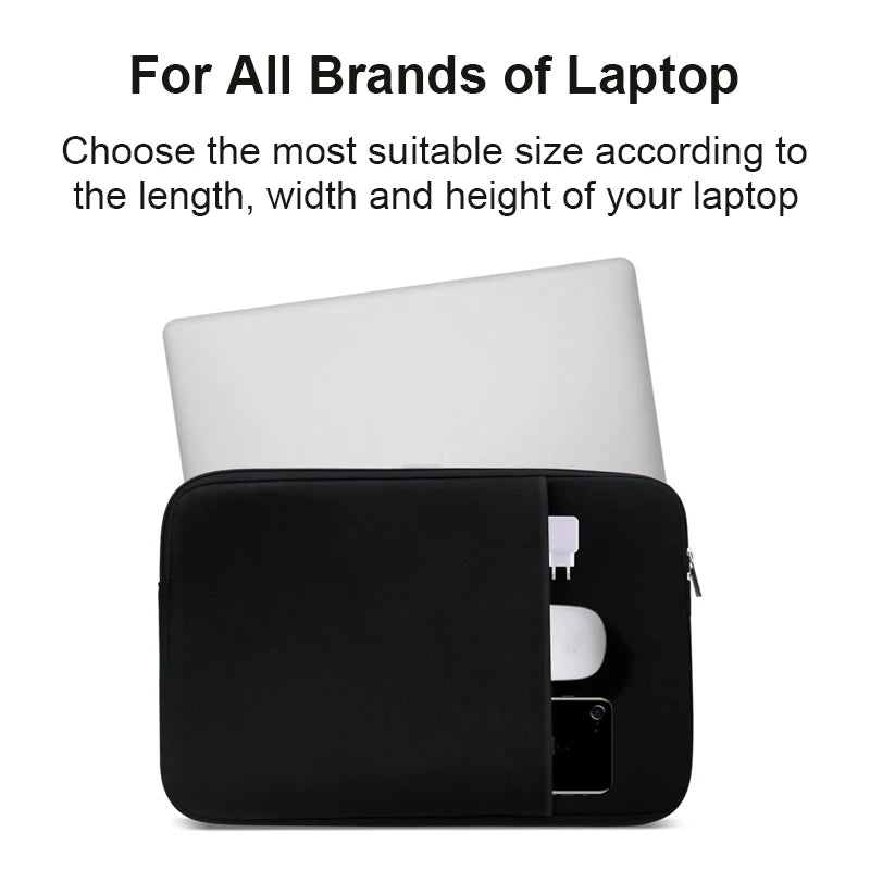 Laptop Case Notebook Sleeve Soft Laptop Cover Bag 11"12"13"14"15.6"for Macbook Air Pro Retina Xiaomi Huawei Matebook Dell Pouch