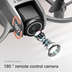 KBDFA D16 Mini Drone 8K Camera ESC Aerial Aircraft Air Pressure Fixed Height Pocket UFO Obstacle Remote Control Quadcopter
