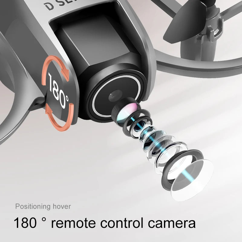 KBDFA D16 Mini Drone 8K Camera ESC Aerial Aircraft Air Pressure Fixed Height Pocket UFO Obstacle Remote Control Quadcopter