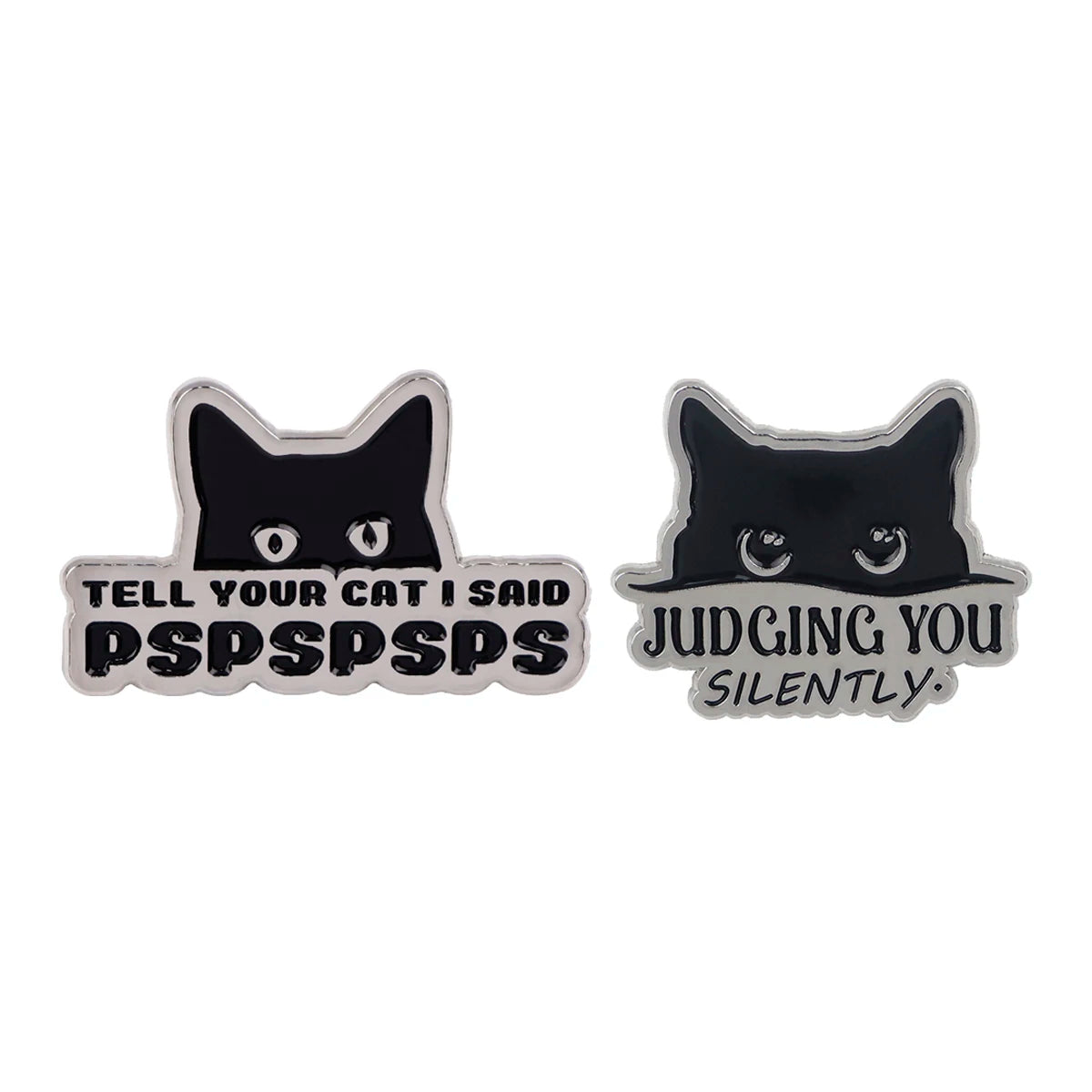 2-10pcs/set Funny Animals Series Enamel Pin Cartoon Cats Dogs Brooch Set Lapel Pins Badge on Backpack Clothing Accessories Gifts