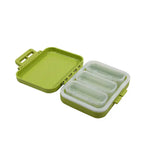3 Grids Organizer Container For Tablets Travel Pill box With Seal Ring Small Box For Tablets Wheat Straw Container For Medicines