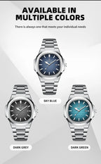 PENGAGAR Trend Men's Watches Classic Fashion Original Quartz Watch for Man Square Dial Waterproof Luminous Date Wristwatch Reloj