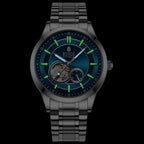 RUIGE High Quality Hollow Mechanical Movement Men's Watch Stainless Steel Fashion Men's Night Light Waterproof Watch