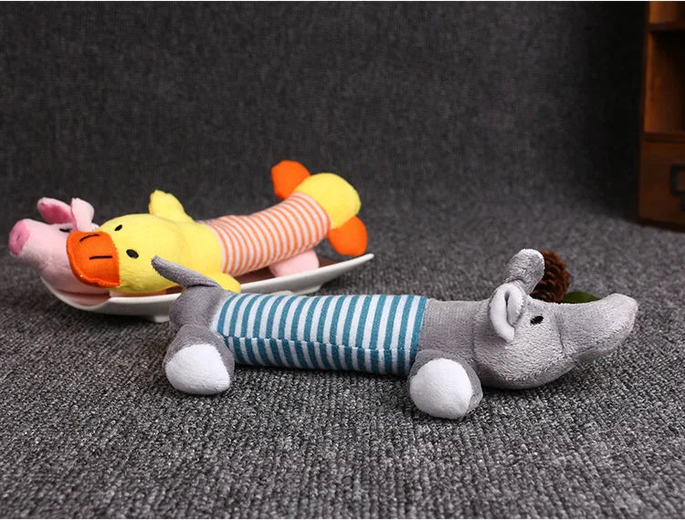 Pet Dog Toy Squeak Plush Toy For Dogs Supplies Fit for All Puppy Pet Sound Toy Funny Durable Chew Molar Cute Toy Pets Supplies