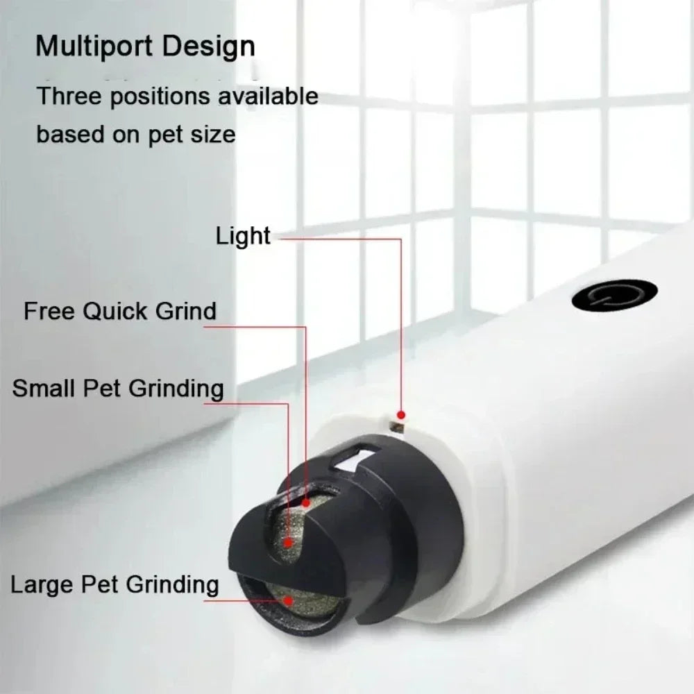 Electric Pet Nail Clipper USB Charging for Dogs Cats Portable Safe Nail Grinder for Small Medium Large Puppies  Kittens Grooming