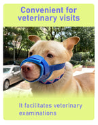 Dog muzzle Prevents biting barking and accidental eating prevents slipping off fits small medium large dogs adjustable