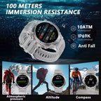 Men New Outdoors Sports Military GPS SmartWatch 10ATM Waterproof 730mAh High Battery Compass NFC HD Call For Huawei Xiaomi Watch