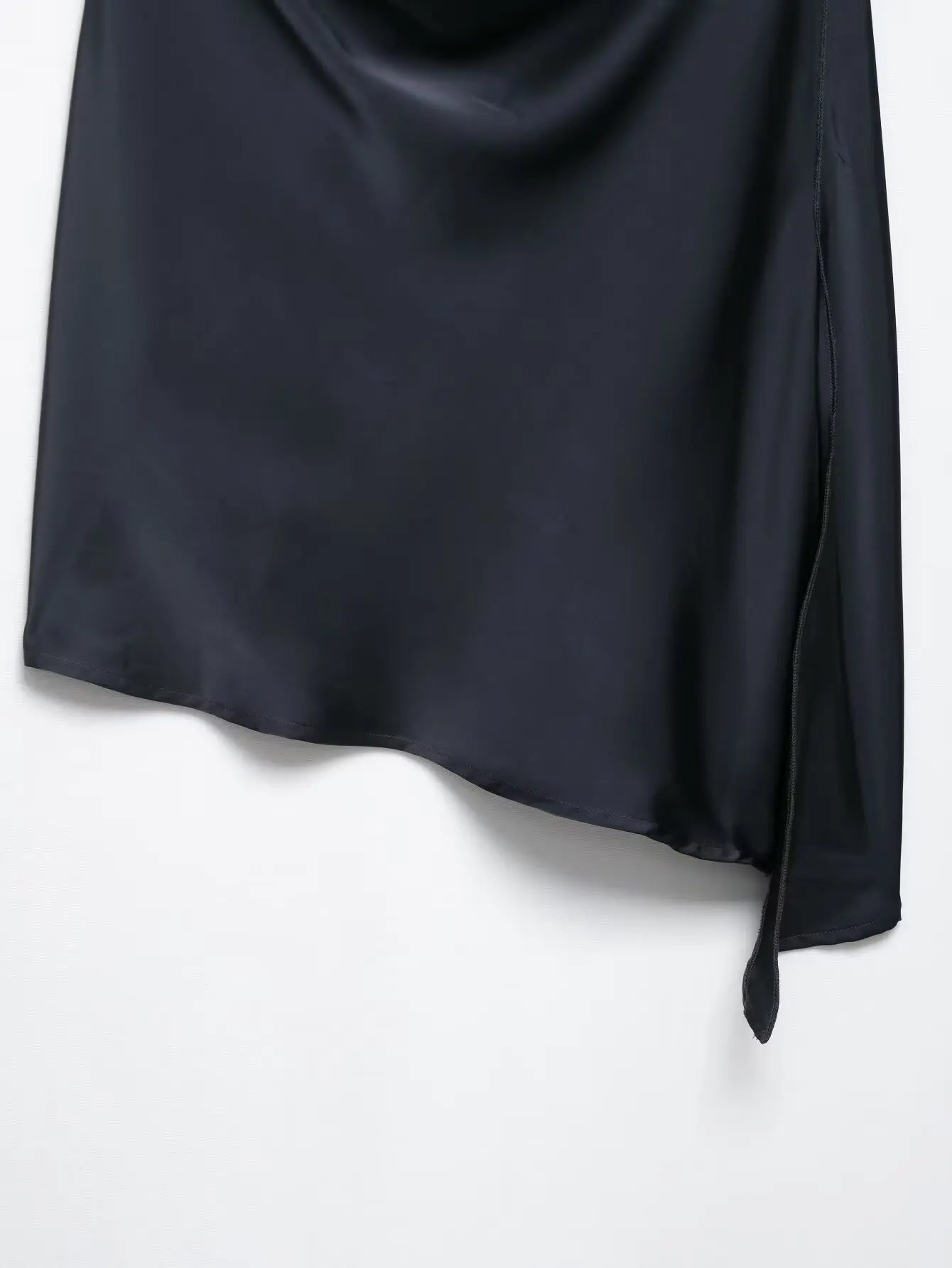 MYST&ZA2025 new summer women's casual simple halter neck backless sleeveless top + drawstring wide-leg trousers
