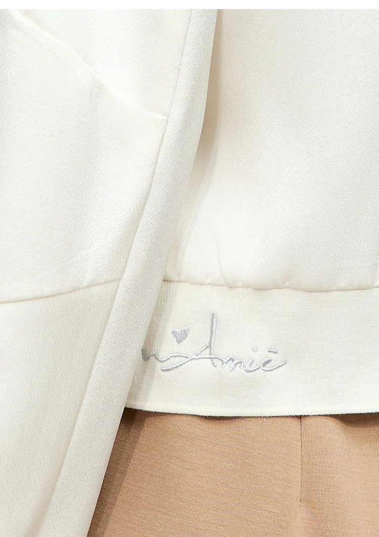 AMII Minimalism Jacket Woman Baseball Jacket Embroidery Letter Zipper 2023 Spring New Casual Women's Clothes Female Top 72331004