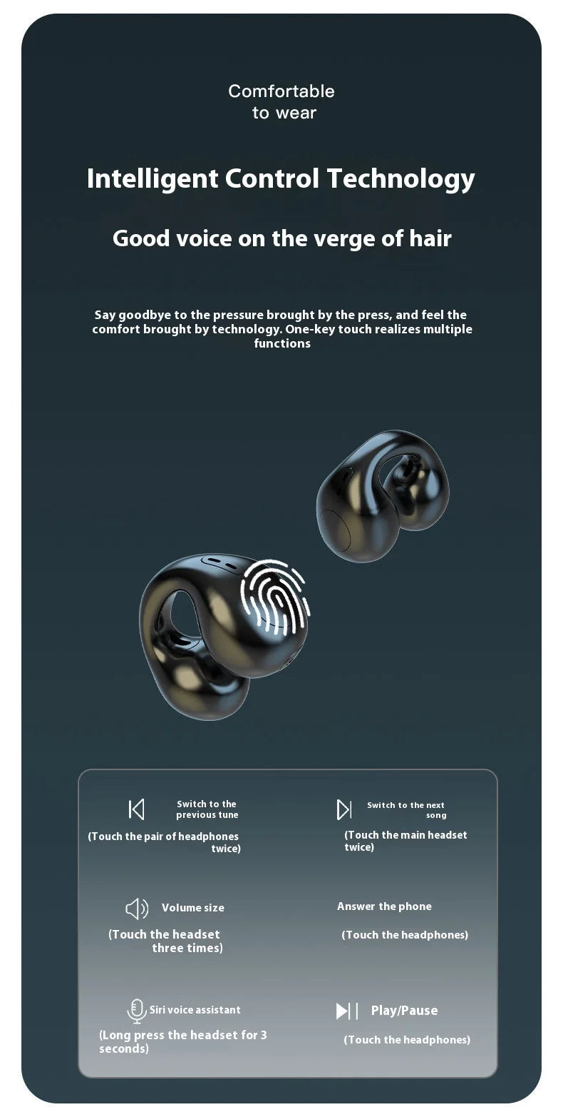 Xiaomi T75 Bluetooth Earphones Bone Conduction Wireless HiFi Stereo Sports Waterproof Earphones for Gaming and Music