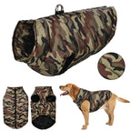 Large Dog Clothes Winter Jacket For Labrodor Clothing Camouflage Padded Dogs Vest Costume With Zipper Winter Bulldog Pet Outfits
