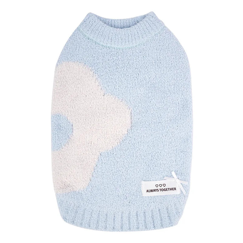 Warm Dog Sweaters Soft Comfortable Fleece Pet Sweaters for Small Dogs Cute Bear Puppy Knitted Coat for Chihuahua Maltese Bichon