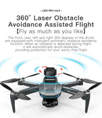 2025 L200 Pro Max GPS Drone 5KM 8K Professional HD Dual Camera 2-Axis Gimbal Obstacle Avoidance Brushless Foldable RC Quadcopter