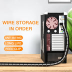 2M 16/10mm Flexible Spiral Cable Wire Protector Cable Organizer Computer Cord Protective Tube Clip Organizer Management Tools