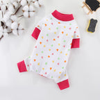 Luxury Dog Jumpsuits Pet Dog Clothes for Small Dogs Soft Cotton Puppy Pajamas Cute Print Cat Jumpsuits Pet Overalls Dog Costumes