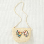 2 Pcs Summer New Baby Girl Dress Fashionable Floral Fly Sleeve Cotton Dress with Crossbody Bag Suitable for Babies Aged 0-3