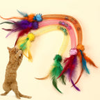 Cat bite elastic rope cat toy toys toys toys toys toys to tease cat sticks to relieve boredom and feathers