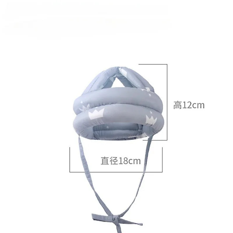 Infant Toddler Cartoon Mesh Safety Helmet Baby Kids Head Protection Hat for Walking Crawling Children Learns To Walk Bump Caps
