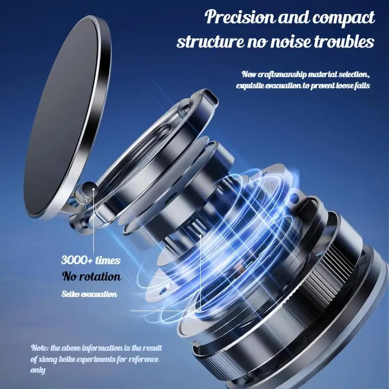 360° Vacuum Strong Suction Cup Magnetic Car Phone Holder for All Smartphones & All Car Models adjustable for Mirror Shower Gym