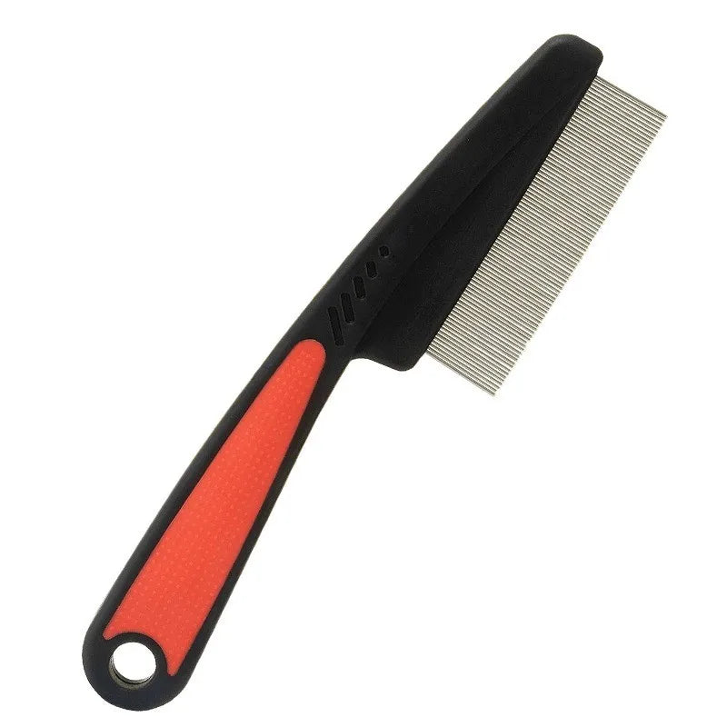 Stainless Steel Flea Comb Pro - Efficient Flea and Tick Remover, Gentle Pet Grooming Tool, Professional-Grade Comb for Dogs, Cat