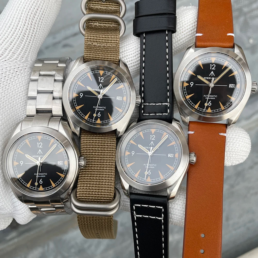 STEELFLIER Official SF751 Luxury Fashion Mechanical Wristwatch NH35 Movement Super Luminous 20Bar Waterproof Classic Dive Watch