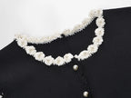 Lace Contrast Vest Dress Light Luxury and Fashionable Single-breasted Pleated 2025 Spring and Summer New Style Vintage Dress