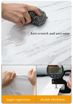 40cm Marble Self-adhesive Wallpaper Bathroom Kitchen Cabinet Countertop Contact paper PVC Waterproof Wall Stickers