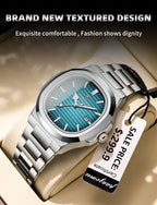 PENGAGAR Trend Men's Watches Classic Fashion Original Quartz Watch for Man Square Dial Waterproof Luminous Date Wristwatch Reloj
