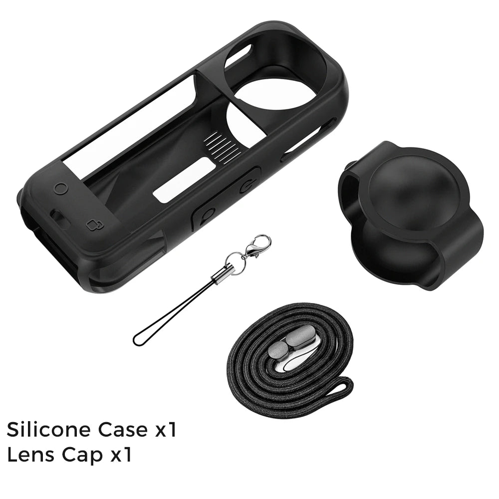 Protective Case for Insta360 X5 Lens Cap Silicone Cover Screen Protector Anti-scratch Protection for Insta 360 X5 Accessories