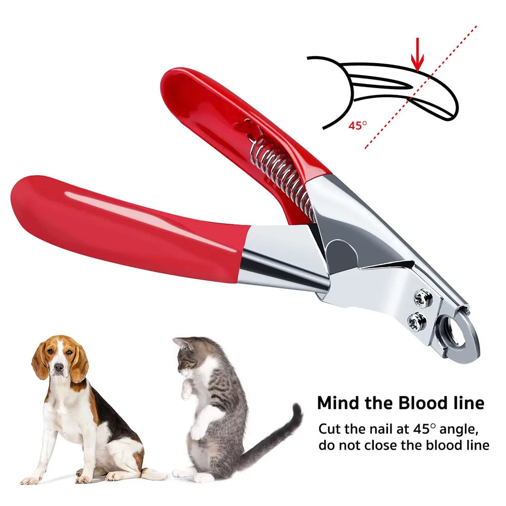 Stainless Steel Pet Nail Clipper, Scissor Cutter, Grooming Tool for Small and Medium Dogs and Cats, Guillotine Nail Clipper