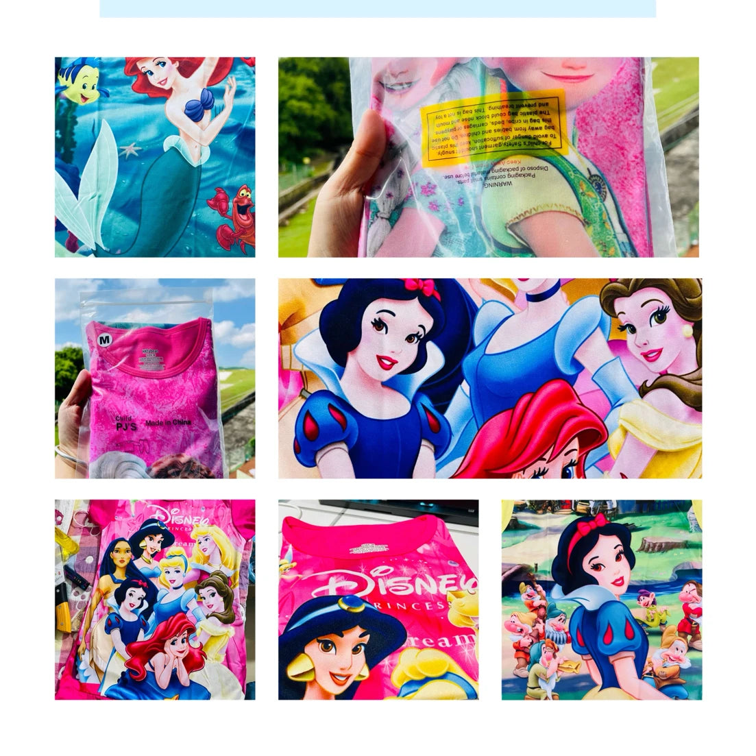 New Summer Anna Elsa Printing Cartoon Sleepwear Mermaid Girl Nightgowns Children Party Dresses Pajamas For Girls Dress