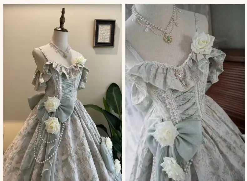 Japan Pink Lolita Wedding Floor-Length Dress Gorgeous Adult Formal Dress Heavy Industry 2024 New