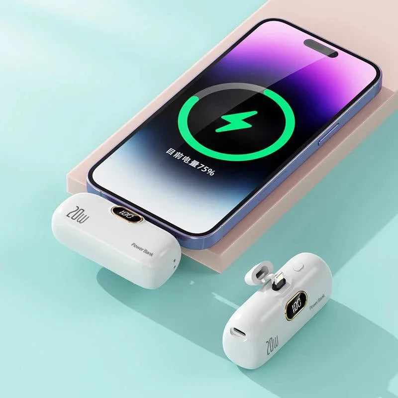 Oneplus  Mini Capsule 30000mAh Power Bank Portable Mobile Power Supply Emergency External Battery Fast Charger For iPhone Xiaomi