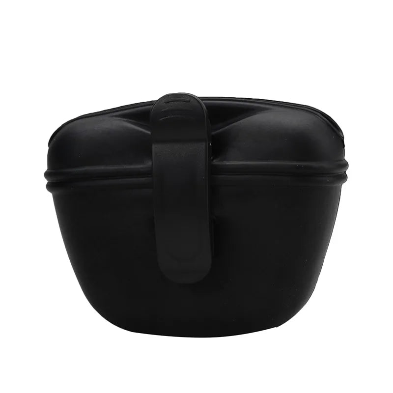 Portable Silicone Dog Treat Bag Outdoor Dog Treat Pouch for Training Feeding Bag Large Capacity Pet Trainer Waist Bag Dog Suppli