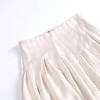 UNIZERA women's skirt is fashionable casual slimming solid color pleated temperament and a new spring style skirt